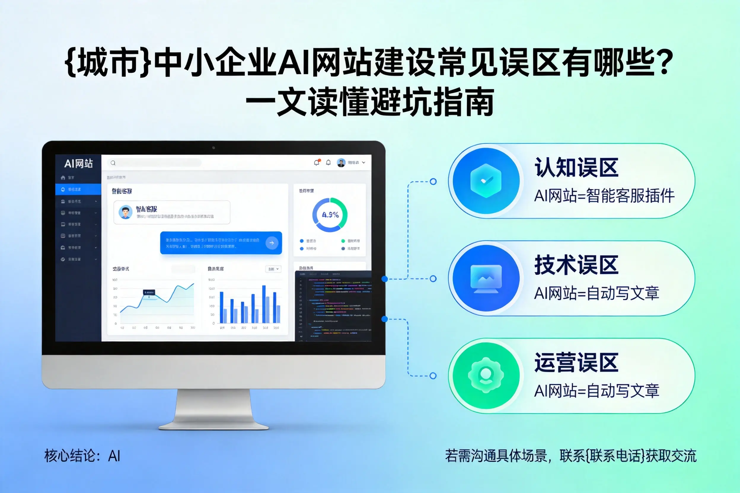 商丘中小企业AI网站建设常见误区有哪些?一文读懂避坑指南