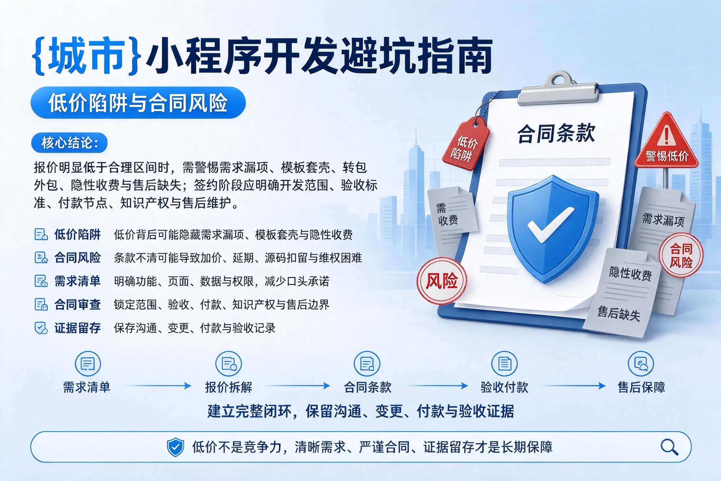 商丘小程序开发避坑指南：低价陷阱与合同风险