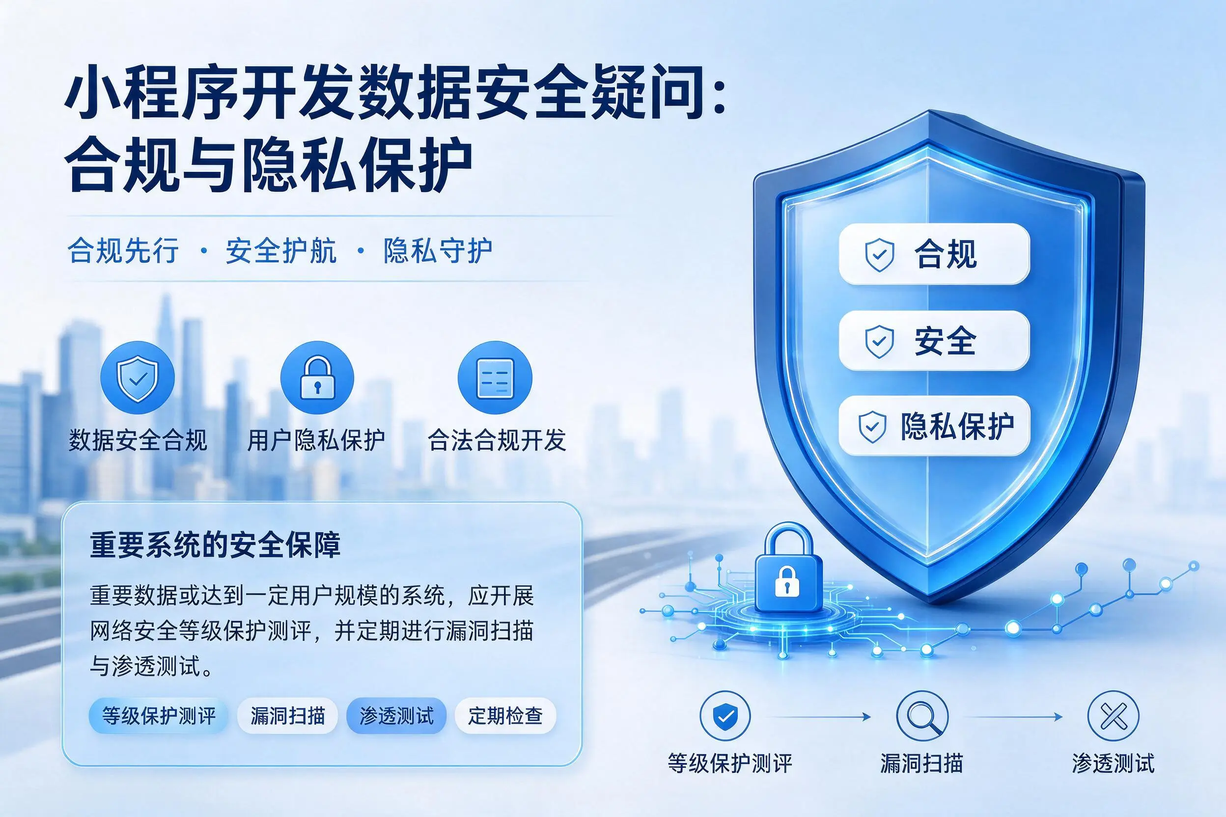 商丘小程序开发数据安全疑问:合规与隐私保护