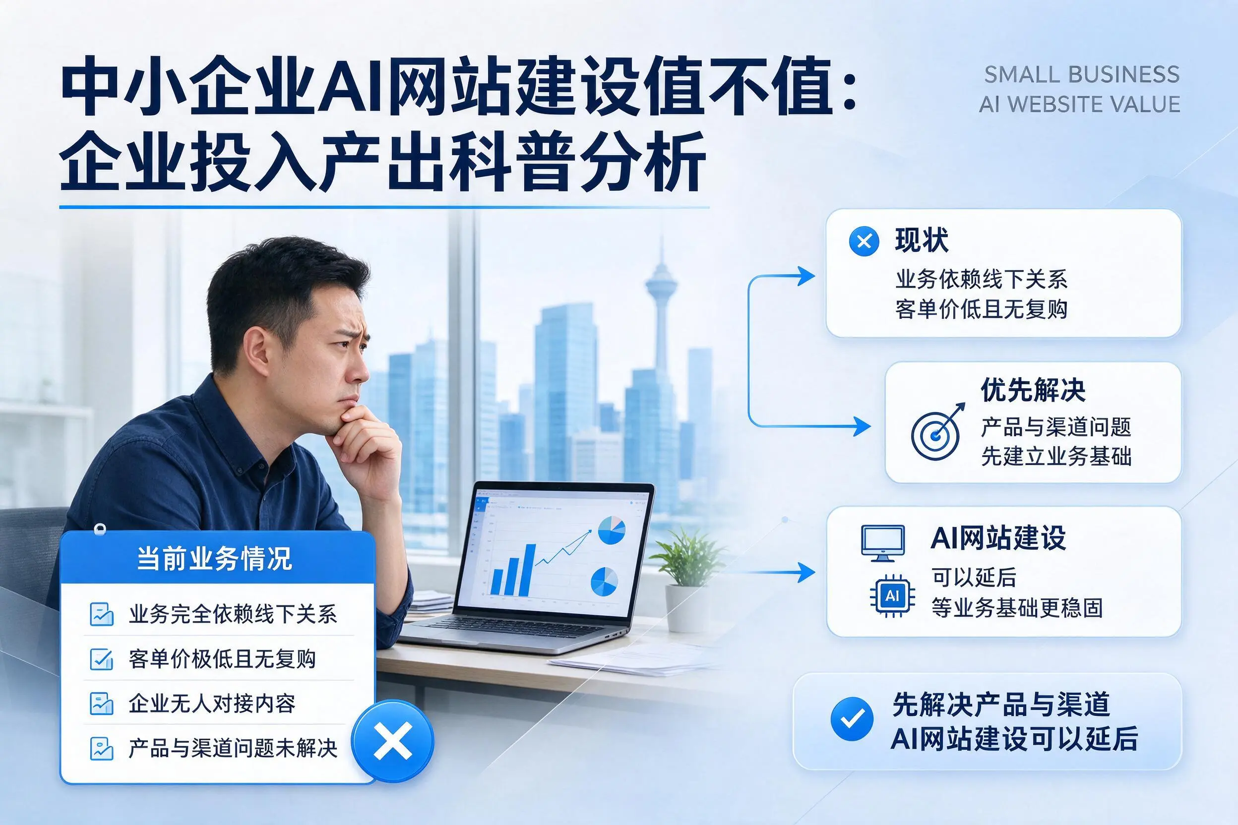 中小企业AI网站建设值不值:商丘企业投入产出科普分析