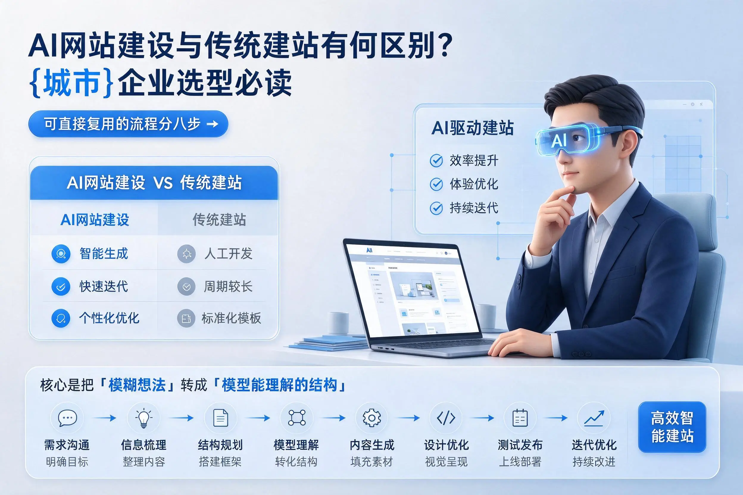 AI网站建设与传统建站有何区别？商丘企业选型必读