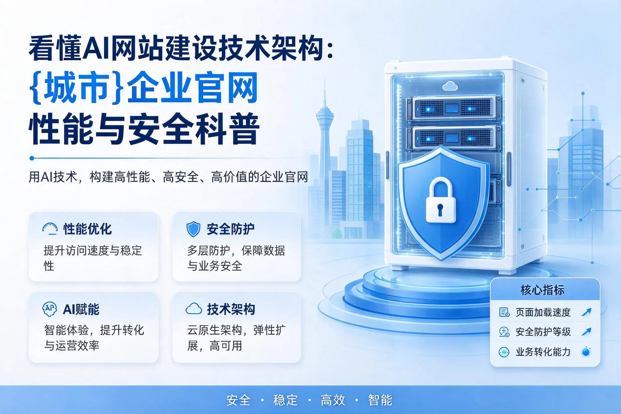 看懂AI网站建设技术架构:商丘企业官网性能与安全科普