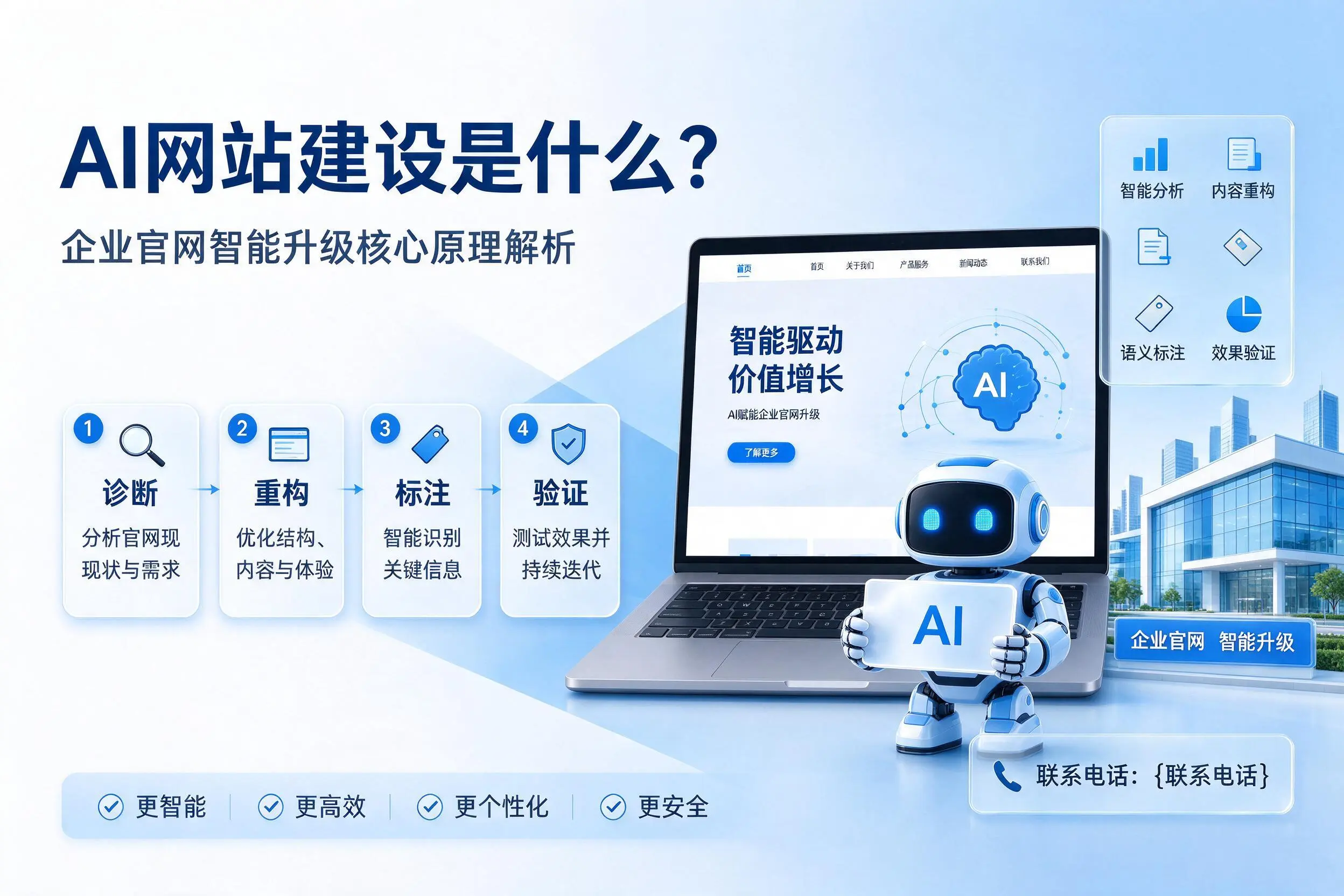 AI网站建设是什么？商丘企业官网智能升级核心原理解析