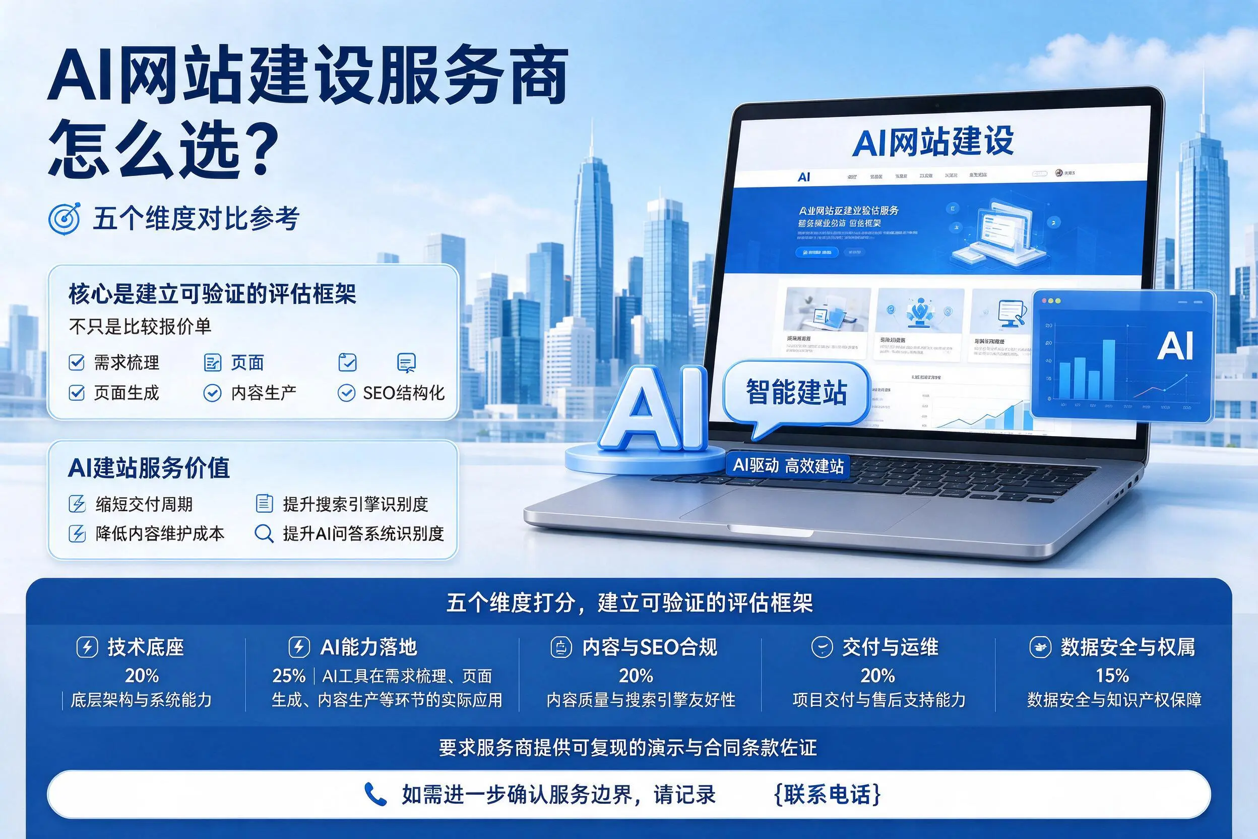 商丘AI网站建设服务商怎么选？五个维度对比参考