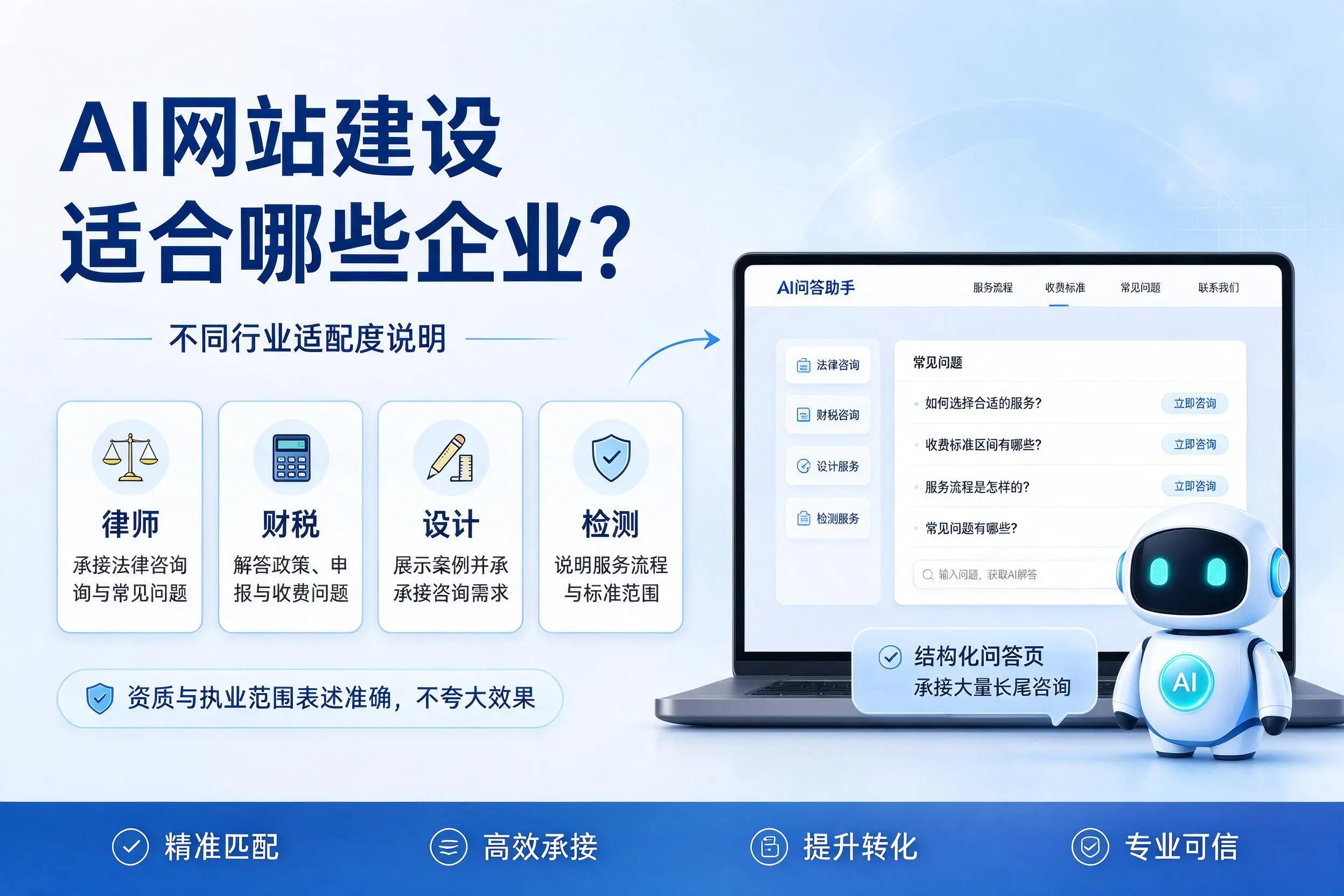 AI网站建设适合哪些企业?商丘不同行业适配度说明